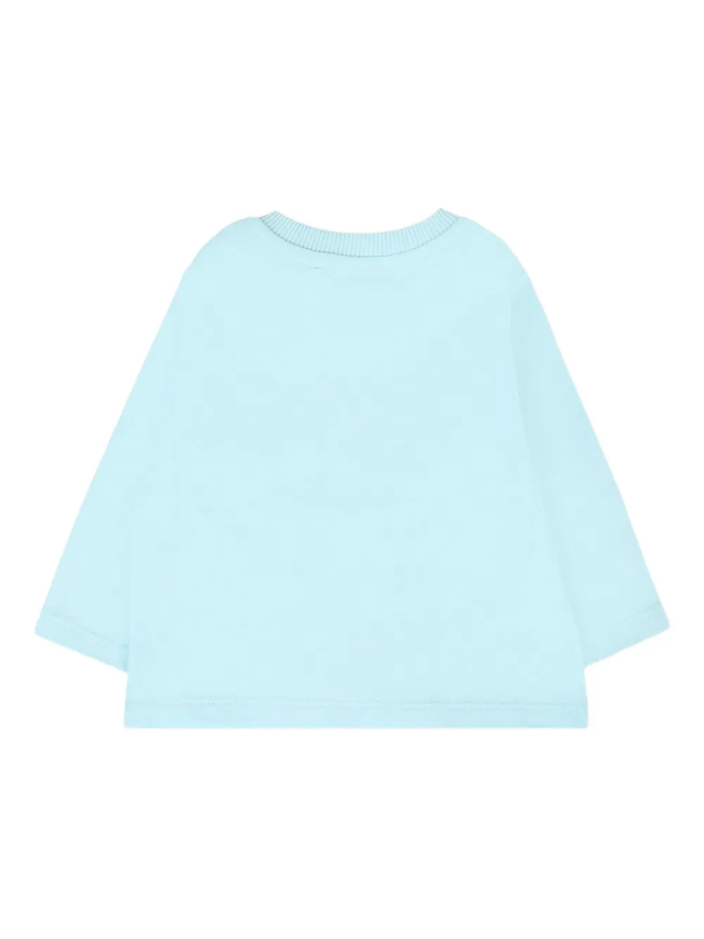 Футболка с длинными рукавами и логотипом Тедди Moschino Kids, синий — фото 2