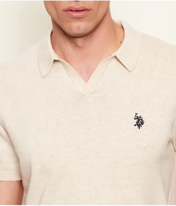 Полюс regular fit Us Polo Assn, бежевый — фото 4