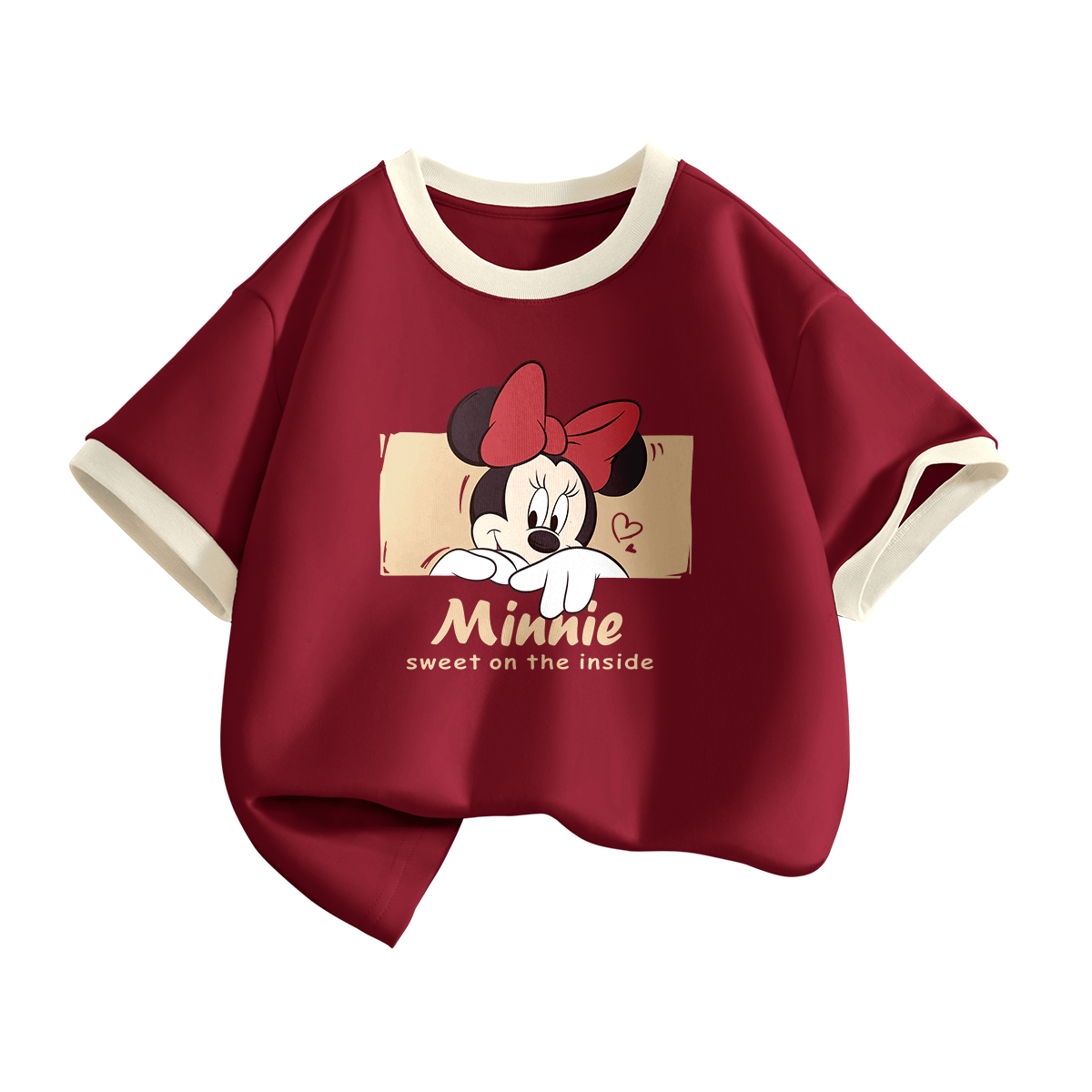 

Детская футболка для детей от 3 до 7 лет Disney, di dun бордовый, Красный, Детская футболка для детей от 3 до 7 лет Disney, di dun бордовый