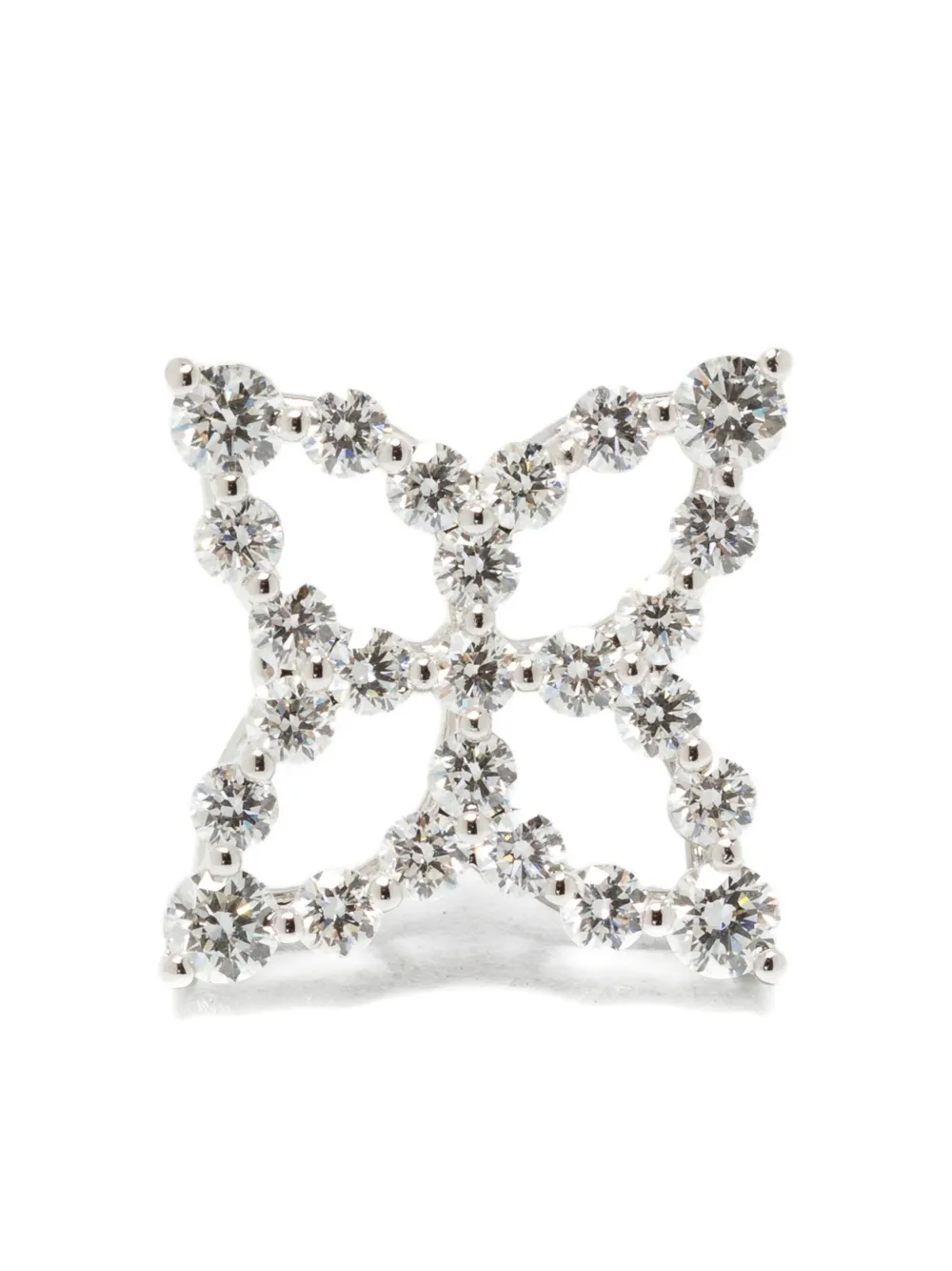 

Серьги из белого золота 750 пробы с бриллиантами Roberto Coin, серебряный