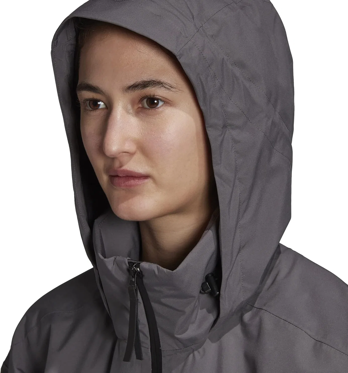 Ветровка женская adidas, цвет Grey — фото 4