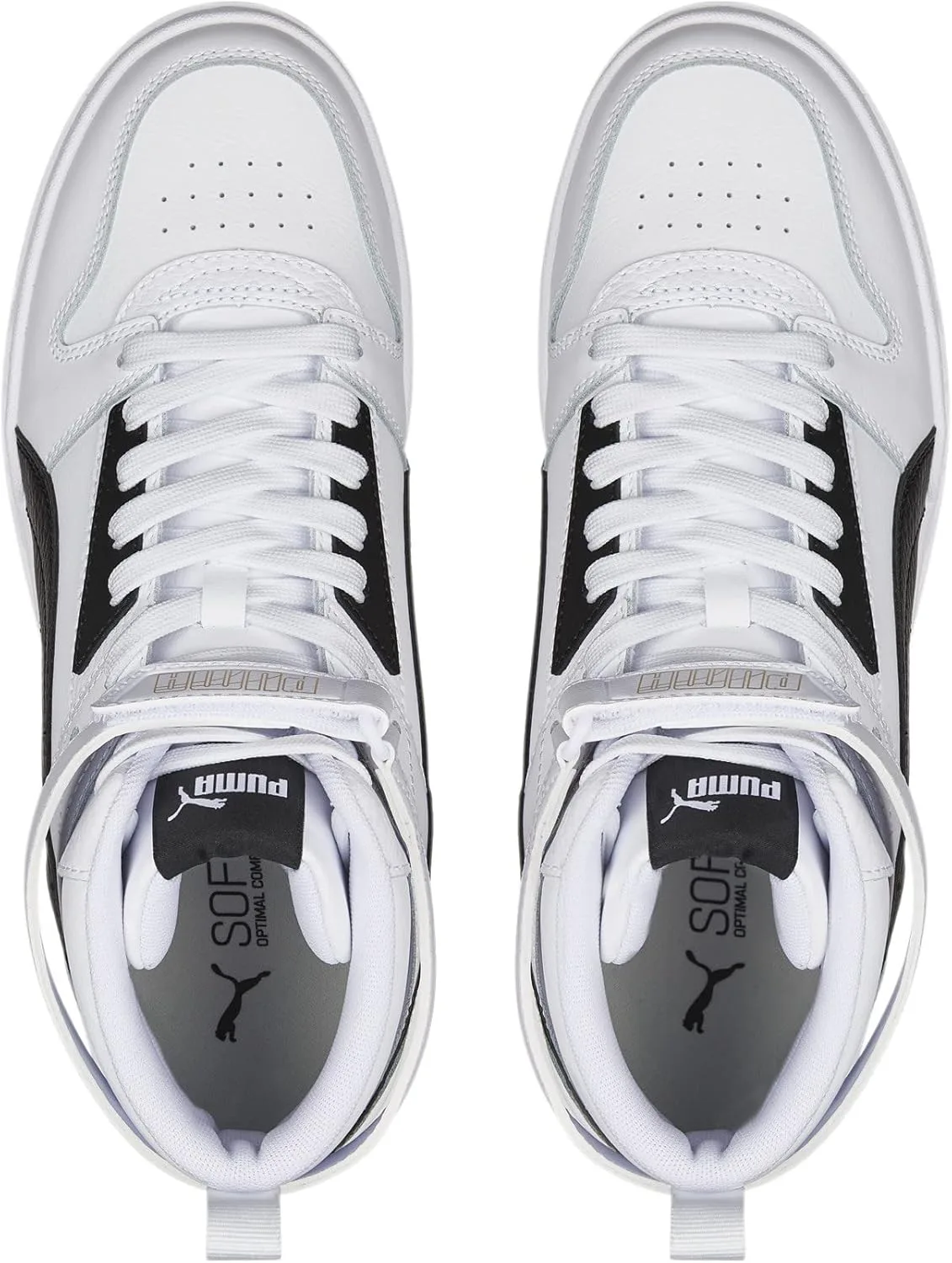 Мужские кроссовки PUMA RBD Game Trainers, белый/черный/золотой — фото 4