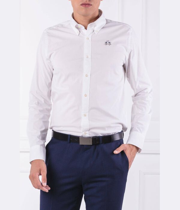 

Рубашка Леона Slim fit La Martina, белый