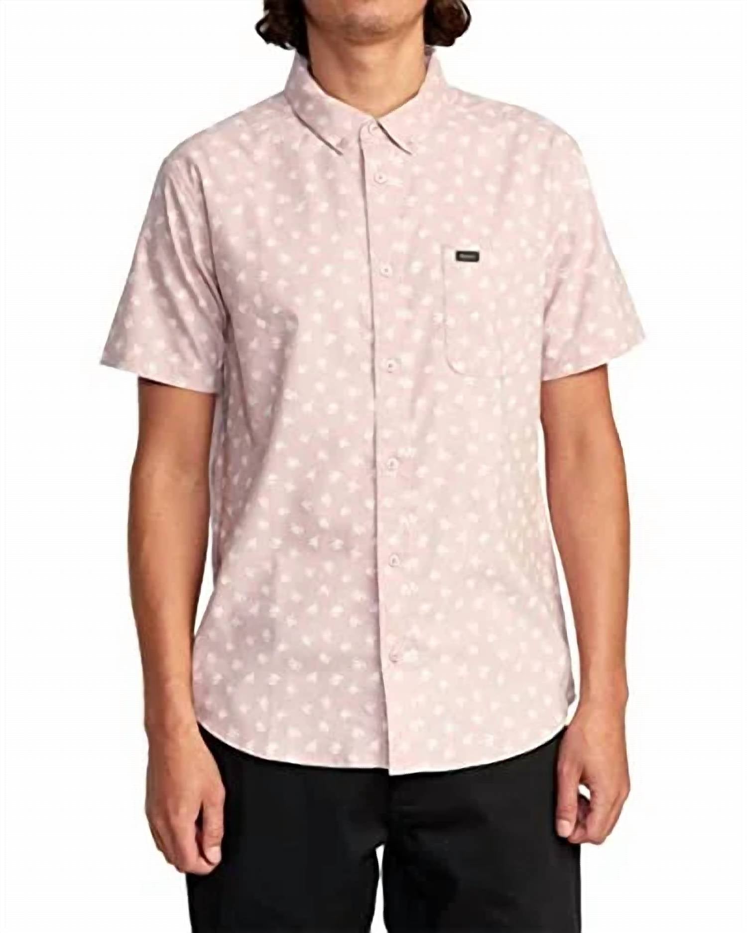 

That'll Do Slim Fit Рубашка с коротким рукавом в бледно-лиловом цвете RVCA