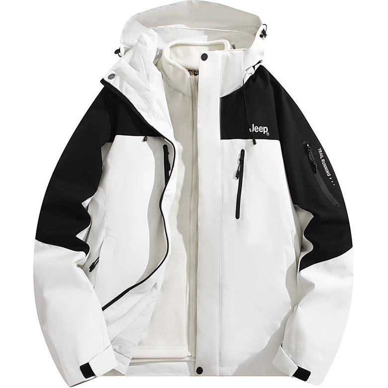 

Jeep Ветровка унисекс, Ivory White/Black