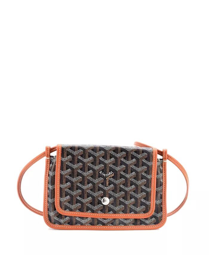 

Кошелек-клатч Plumet из покрытого холста Pre-Owned Goyard, коричневый