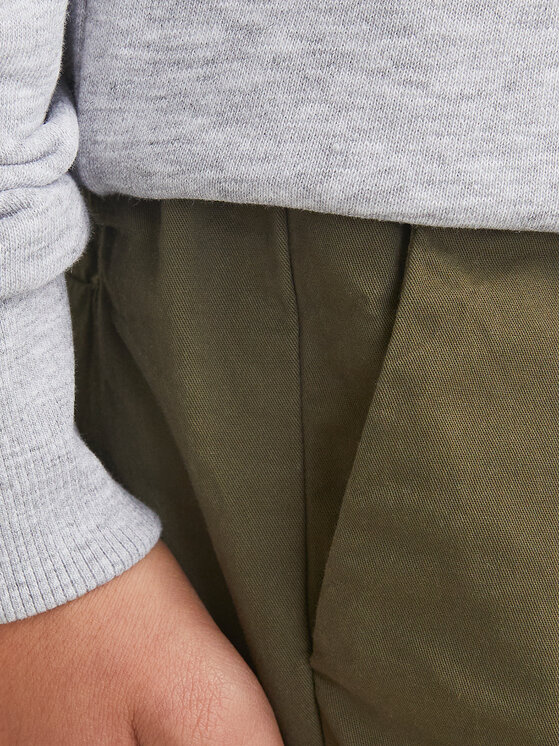 Шорты свободного кроя из ткани Jaiden 12275013 Jack&Jones Junior, зеленый — фото 4