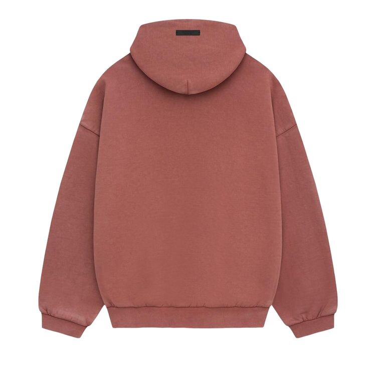 Худи Fear of God Essentials Heavy Fleece Hoodie Crimson, красный — фото 2