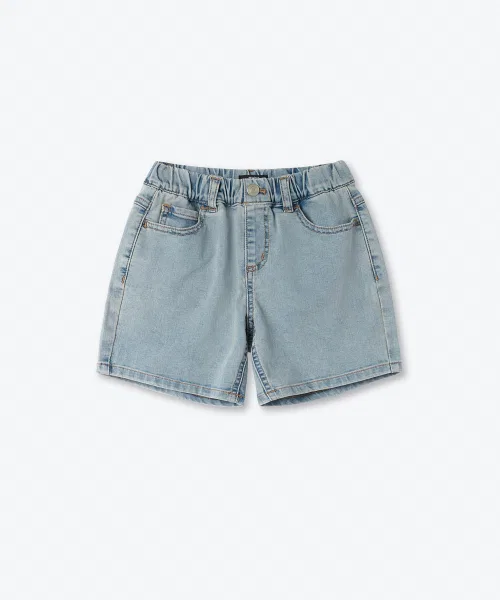 Детские джинсовые шорты MUSINSA STANDARD KIDS с резинкой — фото 2