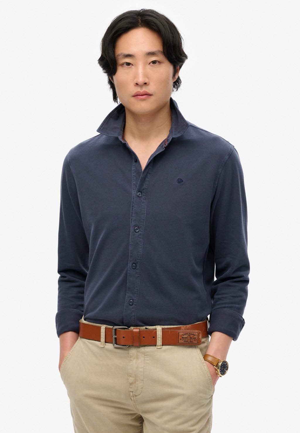 

Рубашка LONG SLEEVE Superdry, синий