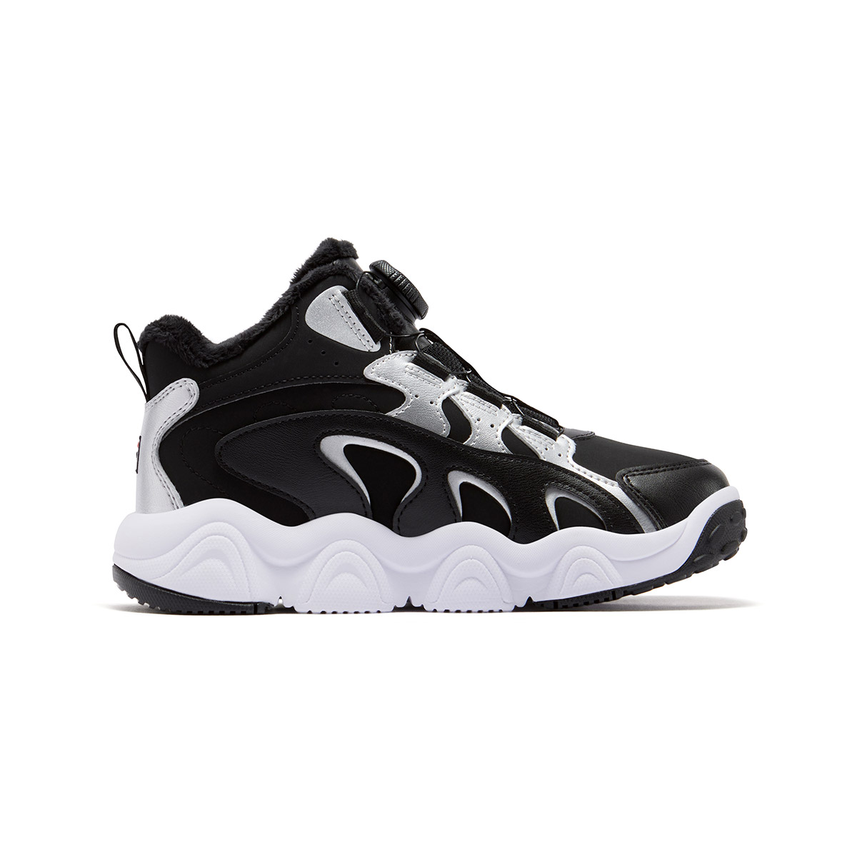 FILA KIDS SEASON FSW нескользящие устойчивые к истиранию утепленные ботинки Black/Space Silver детские — фото 3