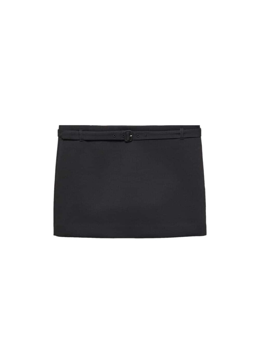 

Юбка мини MANGO Skirt slipa, черный