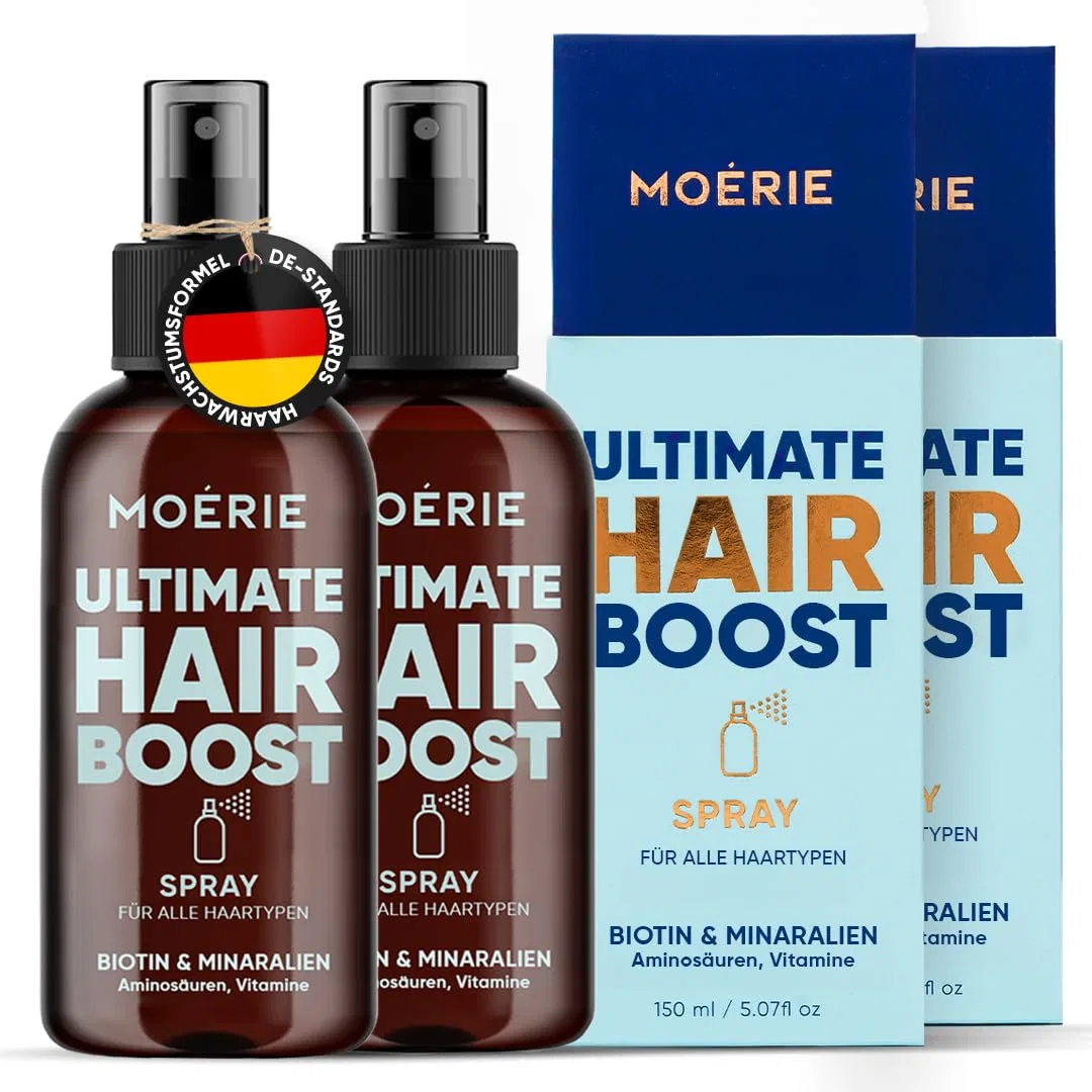 Спрей для роста волос MOÉRIE Ultimate Mineral с биотином и кофеином, 2 шт. Moerie