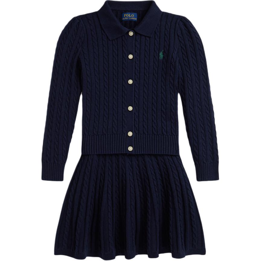 Детский комплект с юбкой Polo Ralph Lauren, темно-синий