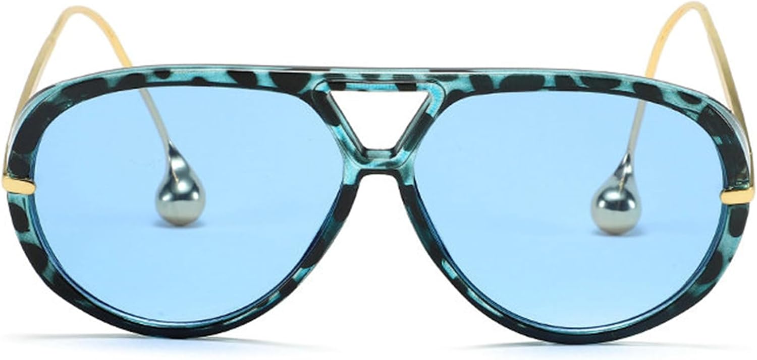 

Большие солнцезащитные очки-пилот от Helena для женщин и мужчин, в стиле 70-х, модные, с высокой степенью защиты, дизайнерские, ретро, ​​с защитой от УФ-излучения UV400, C2