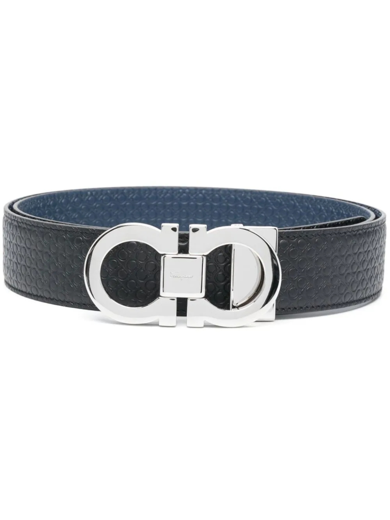 

Ремень с пряжкой Gancini Ferragamo, черный