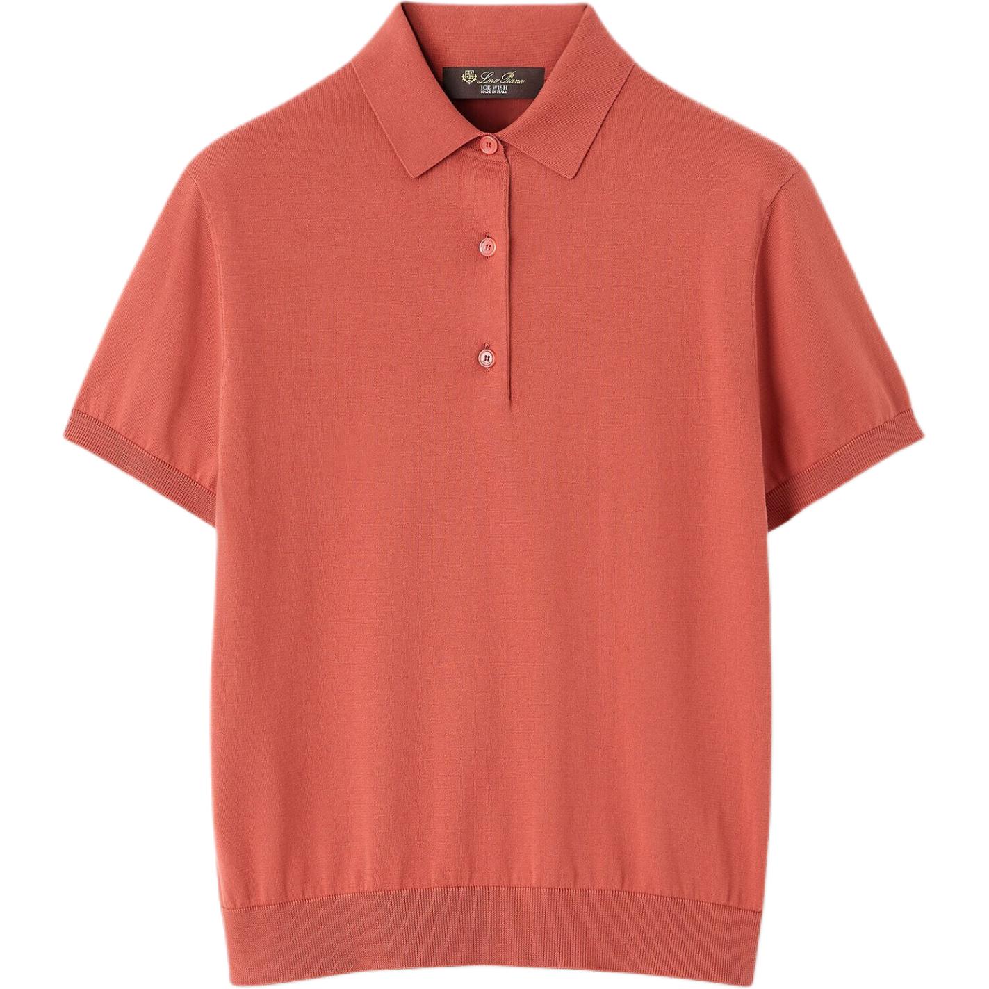 

Футболка-поло женская FW25 Loro Piana, оранжевый