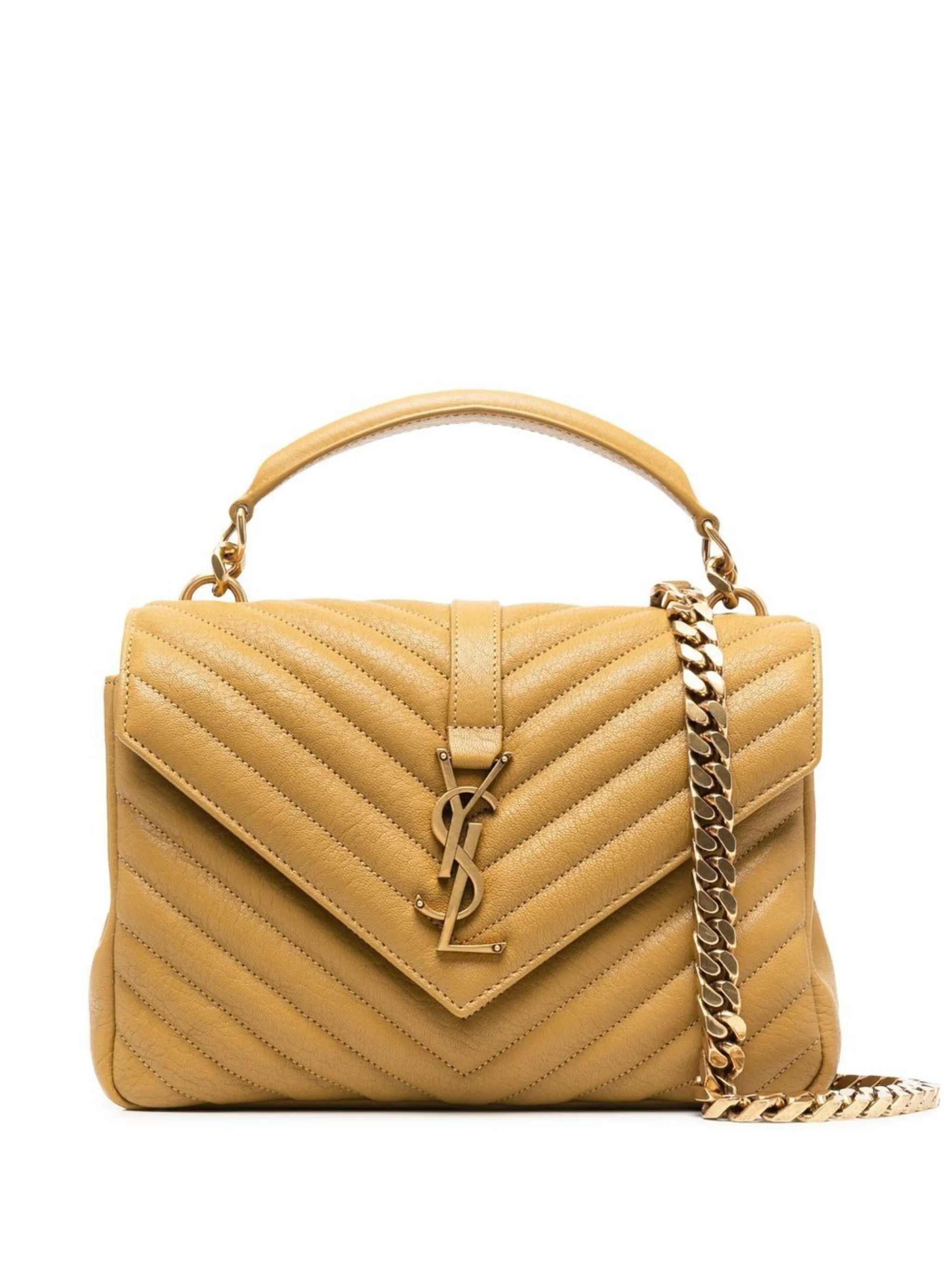 

Сумка на плечо Collège среднего размера Saint Laurent, коричневый