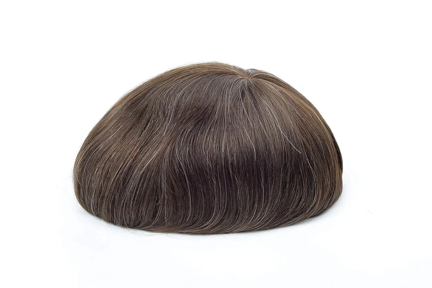 Мужской парик «Reality Toupee» 0.06 мм от Lordhair Lordhair, Dark Light Brown 3#+10% Grey Hair — фото 2
