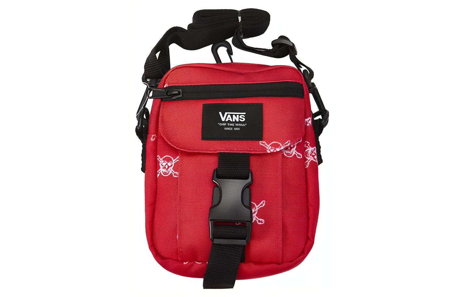 

Vans Полиэстеровая наплечная сумка через плечо обычная унисекс красная