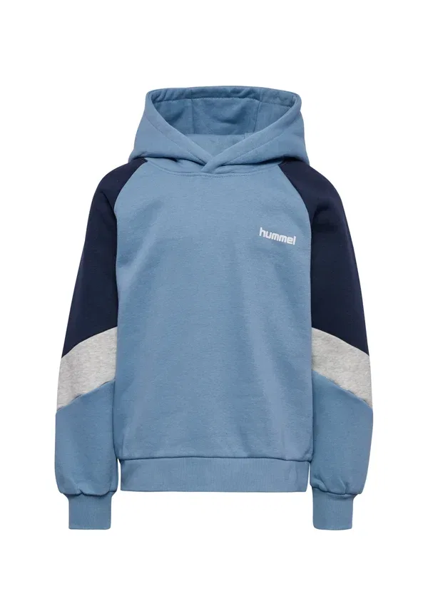 Толстовка с капюшоном Hummel Hmljr Loose Blocked Hoodie, выцветший деним
