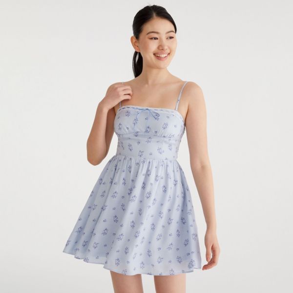 

Платье для юниоров с цветочной кружевной отделкой Aeropostale, цвет kentucky blue