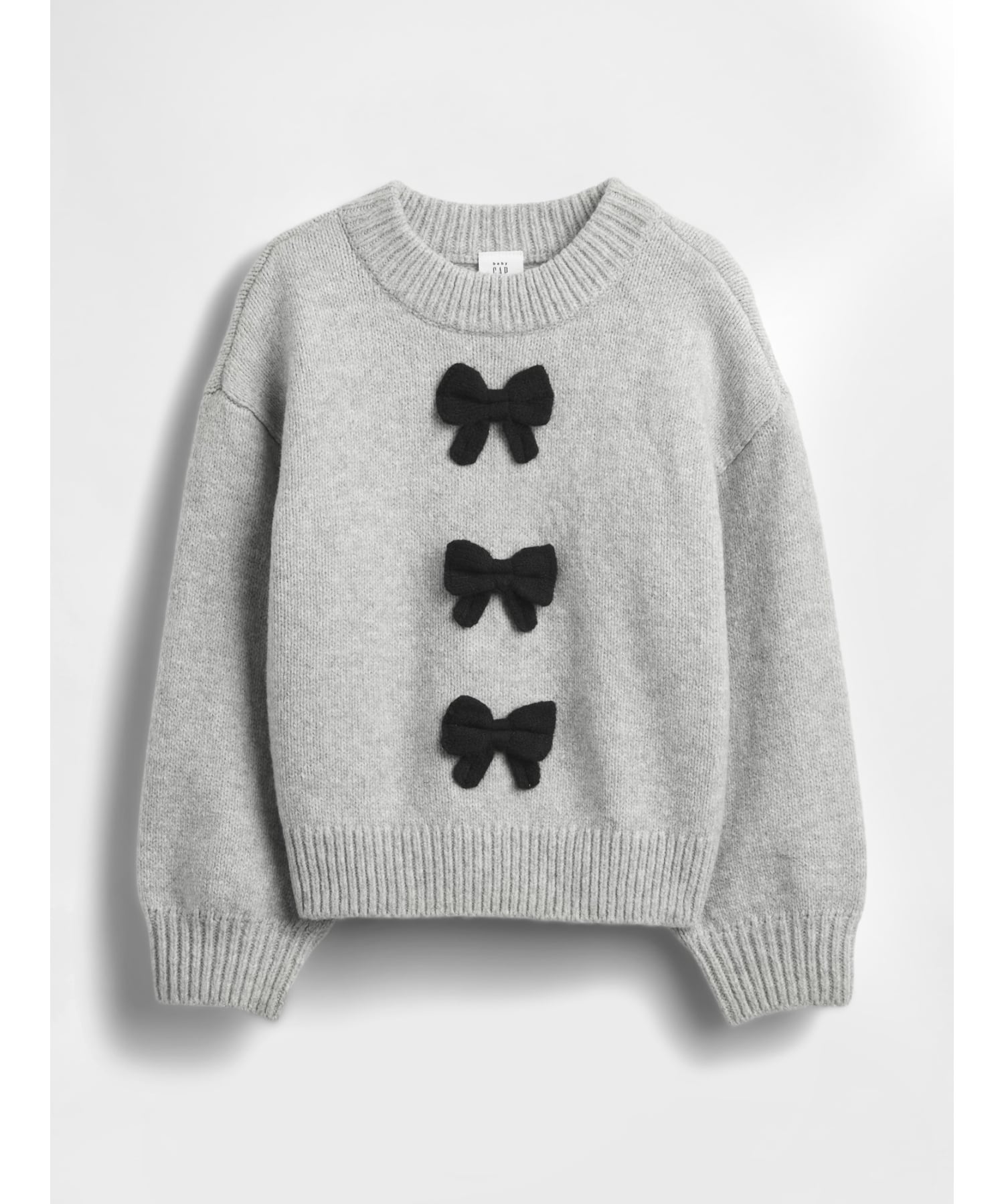 Свитер (K)CashSoft Cashmere Touch Ribbon (для малышей/младенцев) GAP, BC15_LT_GREY_HEATHER — фото 2