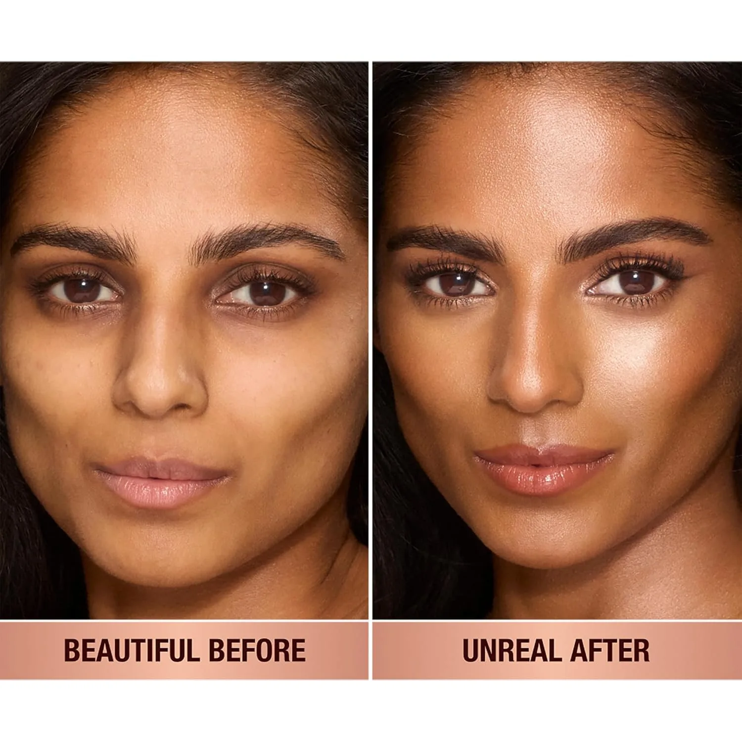 Charlotte Tilbury Unreal Skin Tint & Sheer Glow Hydrating Foundation Stick - тональная основа с увлажняющим эффектом, легкое покрытие и накопительная формула, 09 Tan - Medium-tan with neutral undertones — фото 2