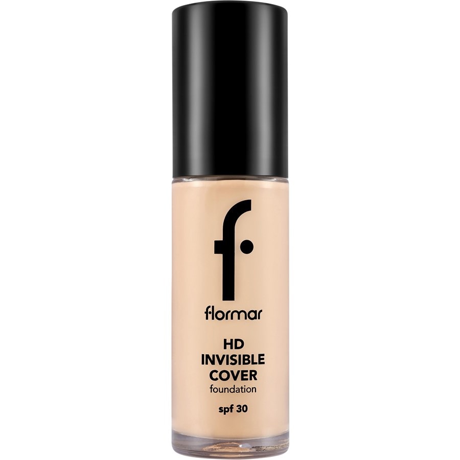 

Тональная основа Flormar HD Invisible Cover, 040 Light Ivory / 30 ml