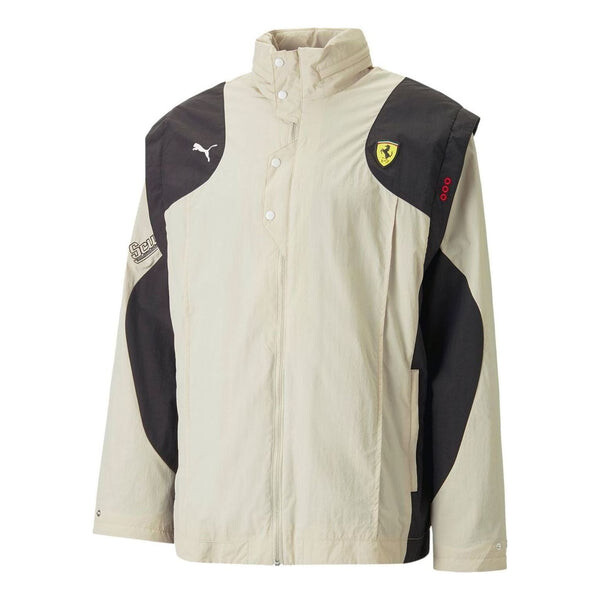 

Куртка ferrari statement jacket 'beige' Puma, бежевый