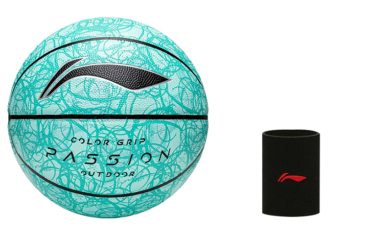 

LINING Баскетбольный мяч PU Green размер 7 тренировочный unisex China