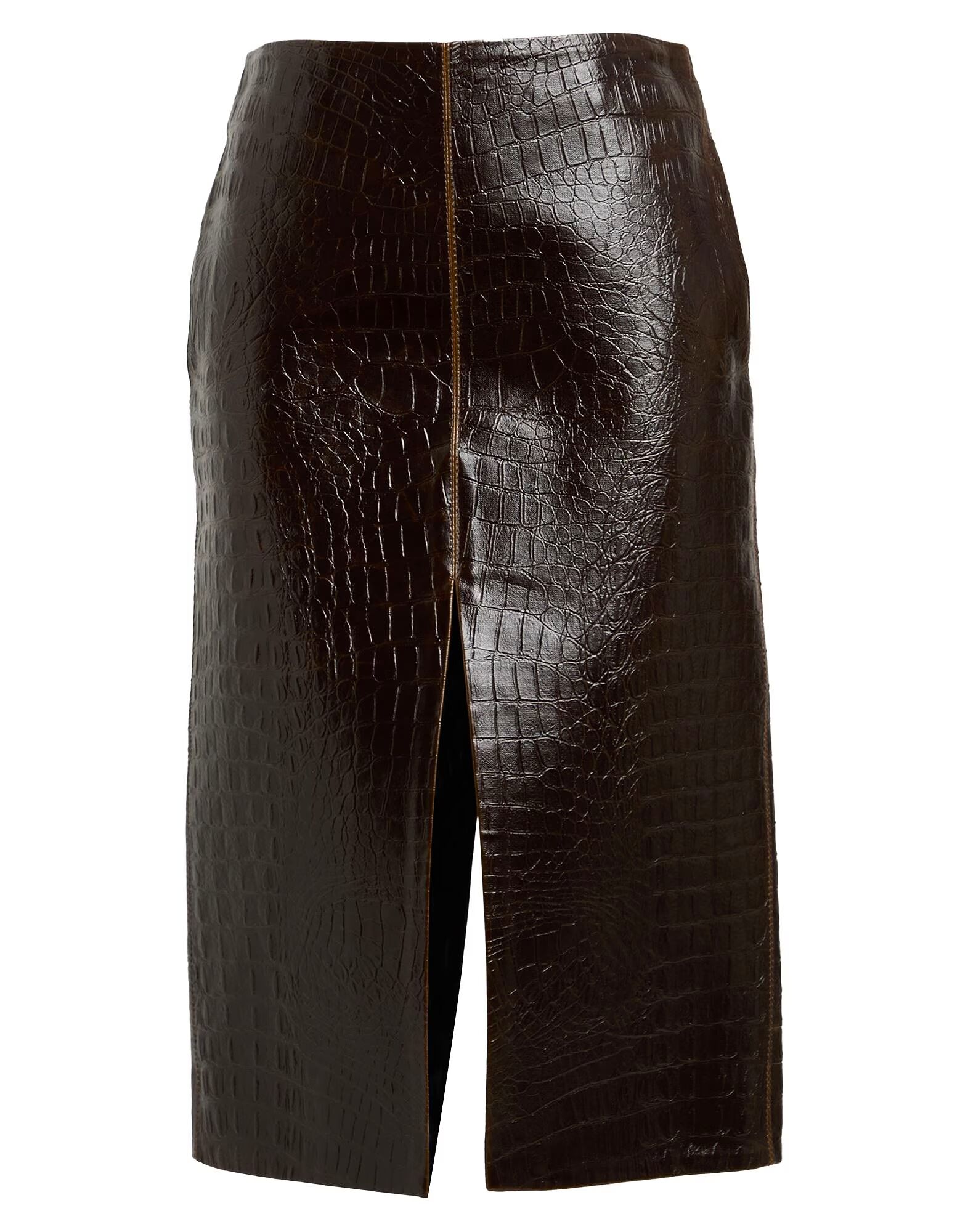 

Юбка миди Stella Mccartney, темно-коричневый