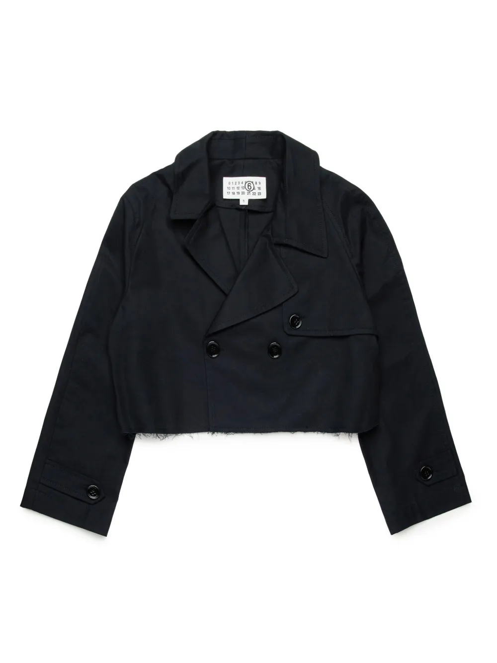 

Укороченный пиджак MM6 Maison Margiela Kids, черный