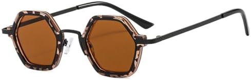 

Ретро-солнцезащитные очки Polygon для женщин, модные очки с прозрачными линзами Ocean Gradient, мужские солнцезащитные очки в стиле панк с защитой от УФ-излучения UV400 MTZJH, Amber Tea