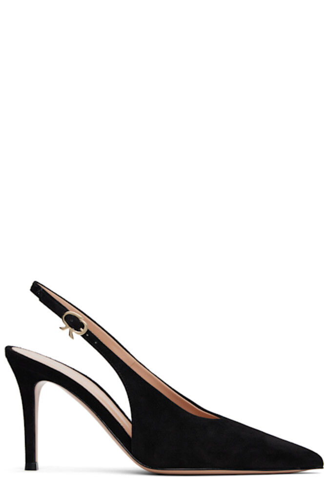 Черные туфли-лодочки Robbie Sling Gianvito Rossi