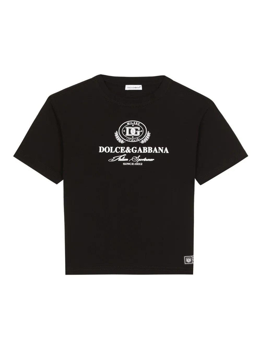 

Футболка с логотипом DG Dolce & Gabbana Kids, черный