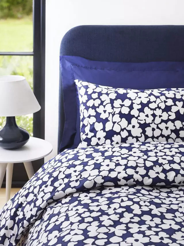 

Комплект пододеяльников Jasper Conran London 200 Thread Count Abstract Floral Duvet, цвет royal/blue