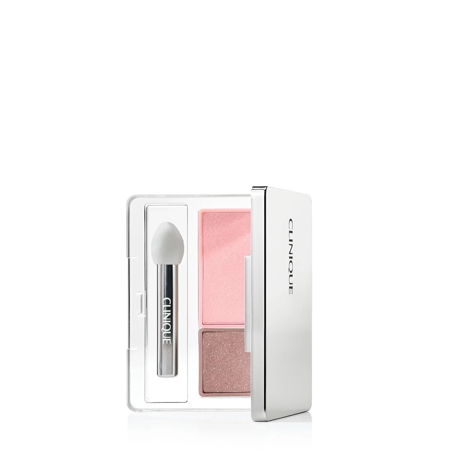 Тени для век Clinique All About Shadow Duo, гипоаллергенные, стойкие, легко наносятся, AJ Strawberry Fudge - Shimmer
