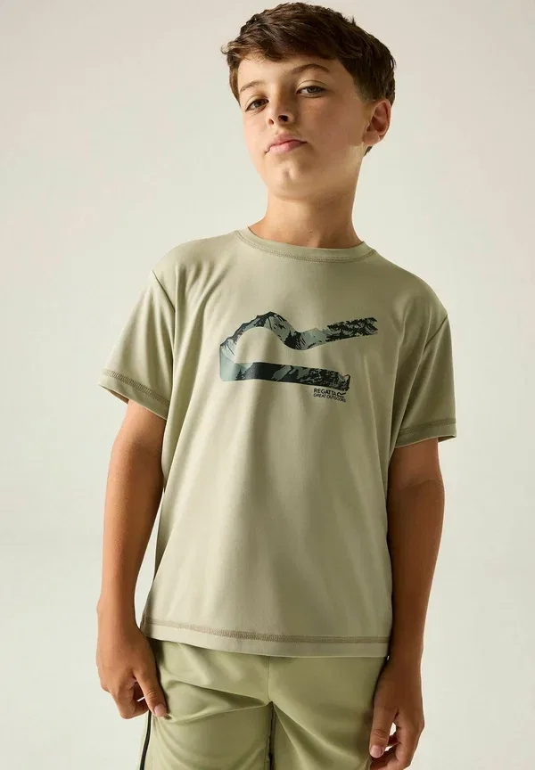 Футболка Regatta Alvarado short sleeved graphic t-shirt, бежевый — фото 2