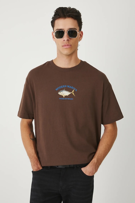 

Хлопковая футболка Medicine, коричневый