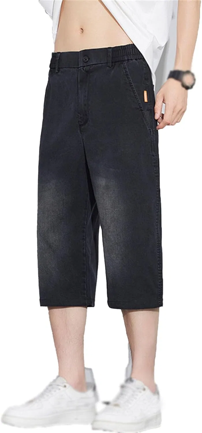 Джинсы, широкие, Men's Baggy Jeans, Black