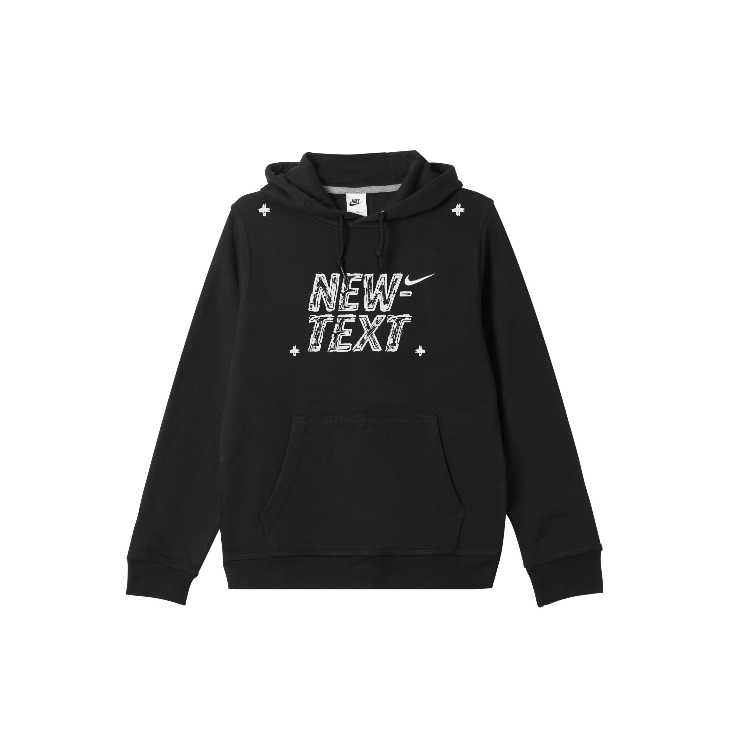 

Nike Мужская толстовка с капюшоном, черная, утепленная