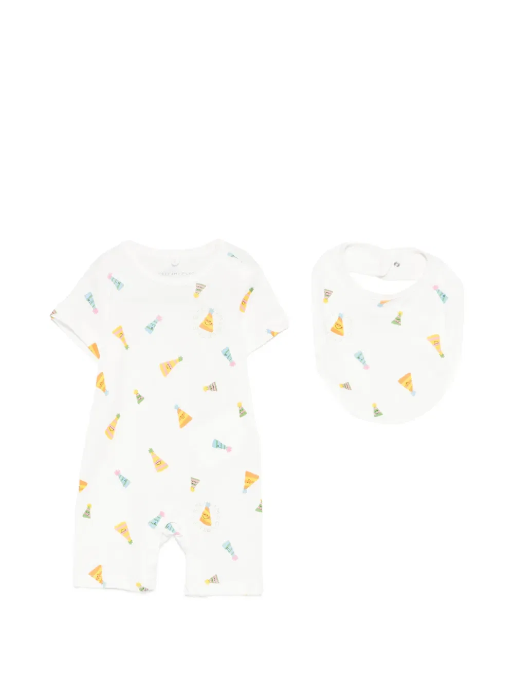Комплект комбинезонов с принтом Stella Mccartney Kids, белый