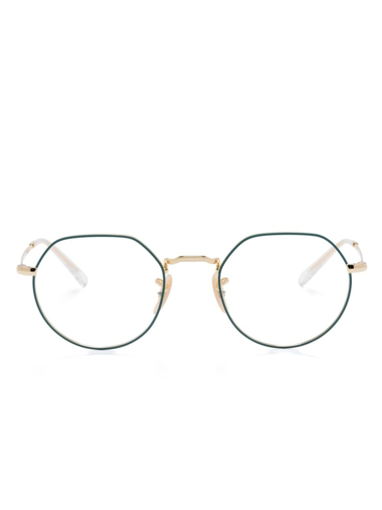 

Очки в геометричной оправе Ray-Ban, золотой