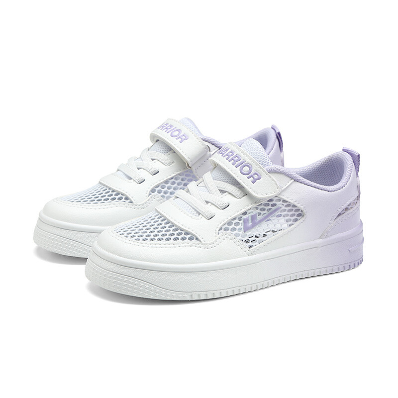 Детские кроссовки для скейтбординга Kids Low-top White Warrior, фиолетовый — фото 3