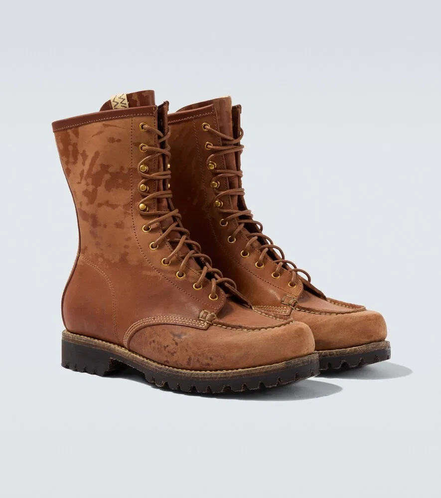 Кожаные ботинки Scout Moc на шнуровке Visvim, коричневый
