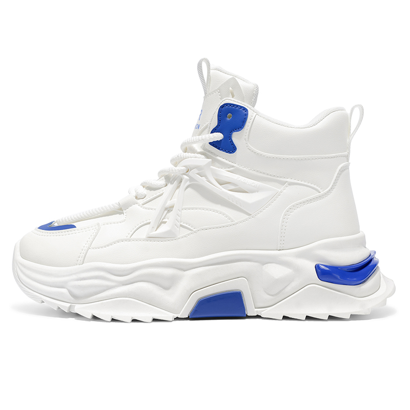 

PNKE Устойчивые к истиранию высокие массивные кроссовки для мужчин с эффектом увеличения роста белые, цвет White