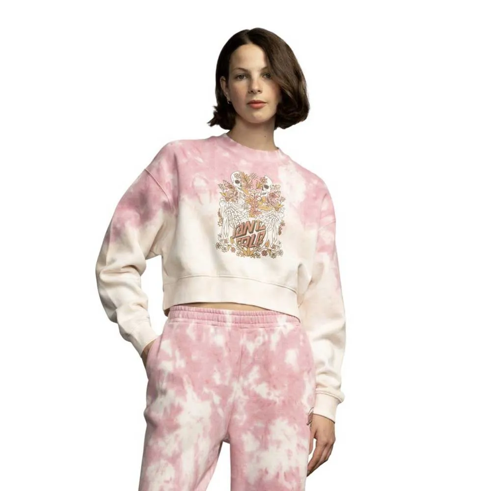 

Толстовка Santa Cruz Crew sage front, розовый