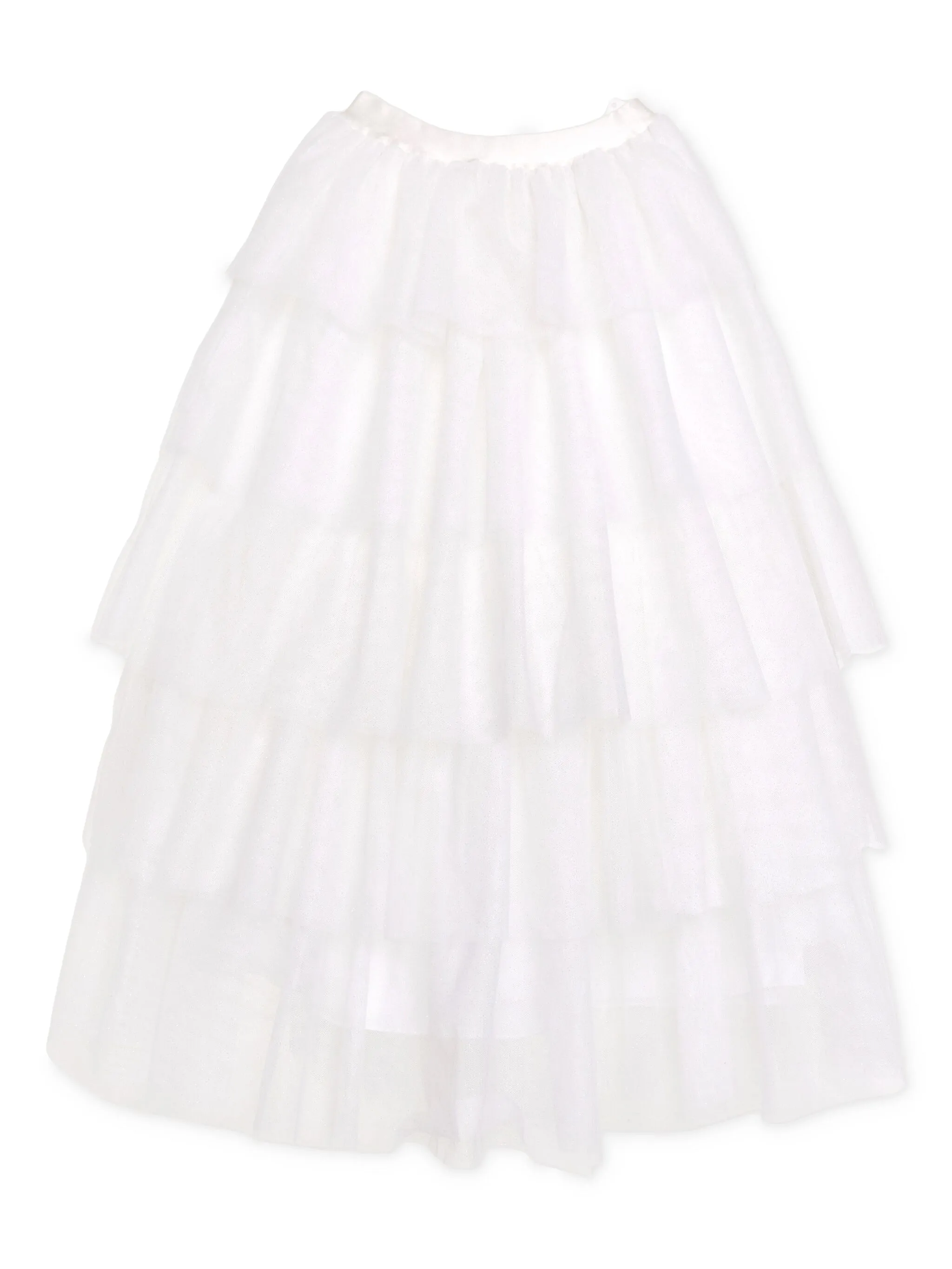 

Юбка макси из тюля Bcbg Kids, белый