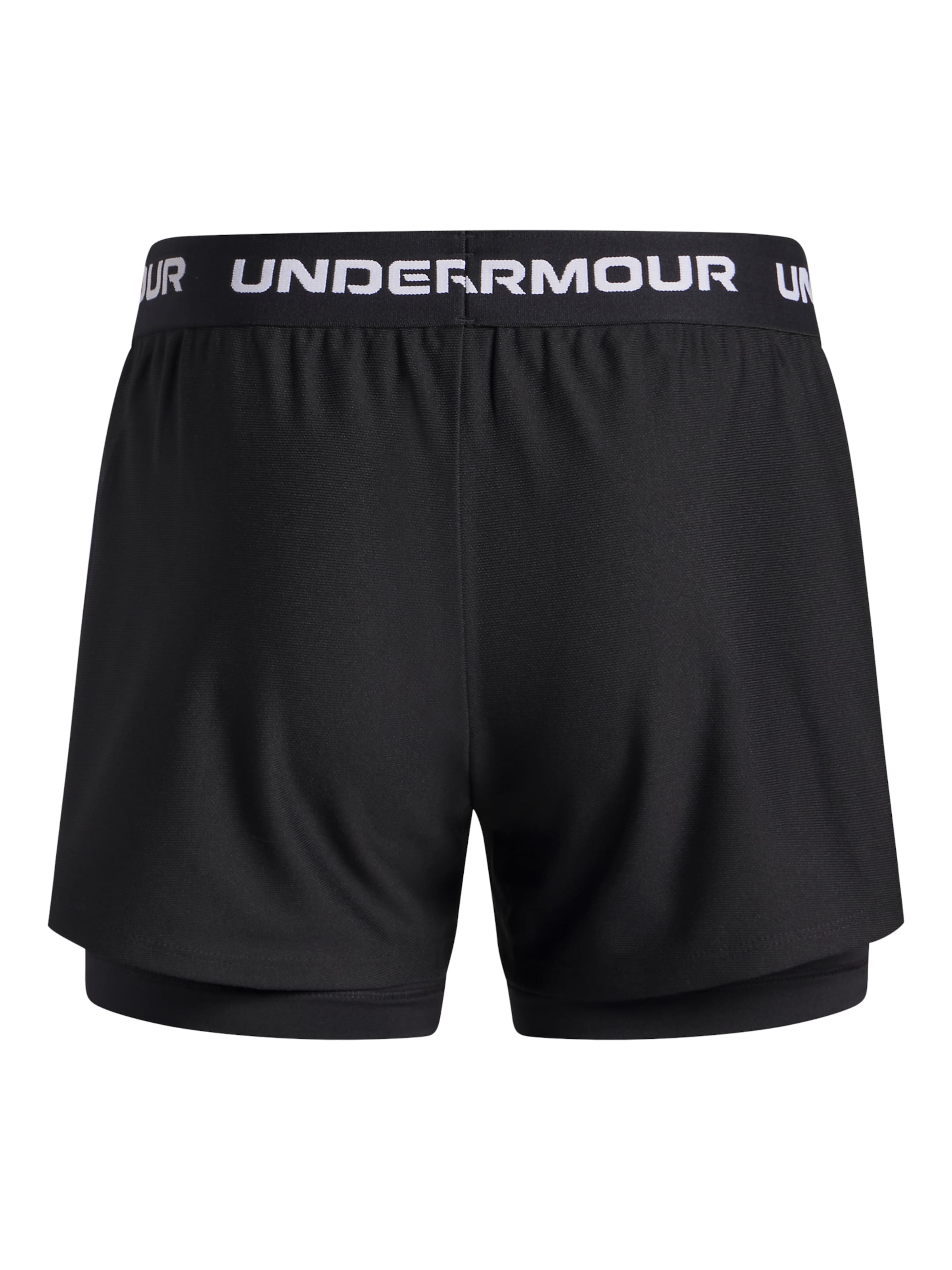 Under Armour Шорты для тренировок Regular 'Tech Play Up 2n1' в черном цвете — фото 2